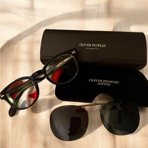 Oliver Peoples Sheldrake OV 5036 Women Eyeglass with Sunglass Clip- Cocobolo